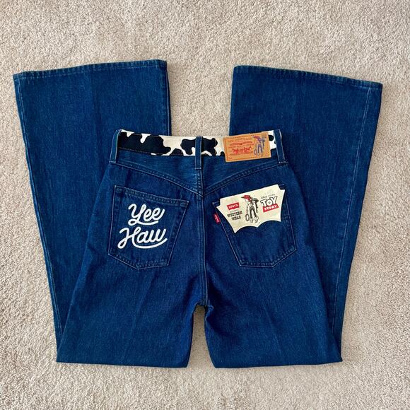 Levi's Denim - Levi’s Pixar Toy Story Jessie Western Ribcage Bell Flare Jean Women 29 Cowgirl